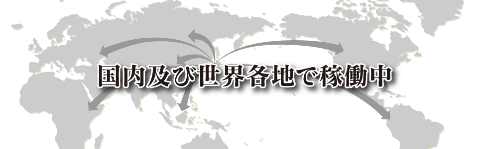 国内及び世界各地で稼働中